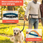 Hands-Free Dog Leash with Double Padded Handles and Strong Bungees