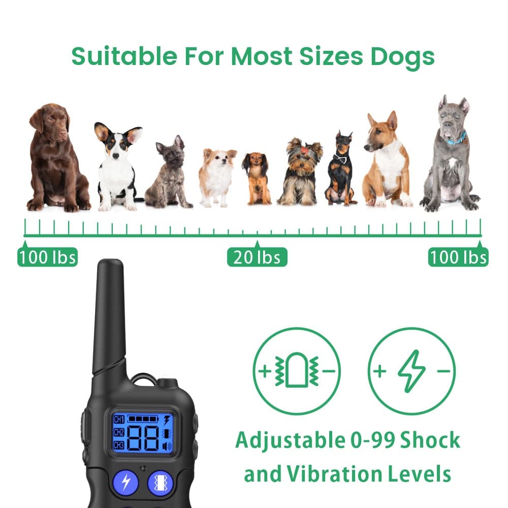 [VoiceTrainer+] Shock Collars for Dogs with Walkie-Talkie Function